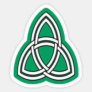 Double Threaded Triquetra Knot Pattern Sticker